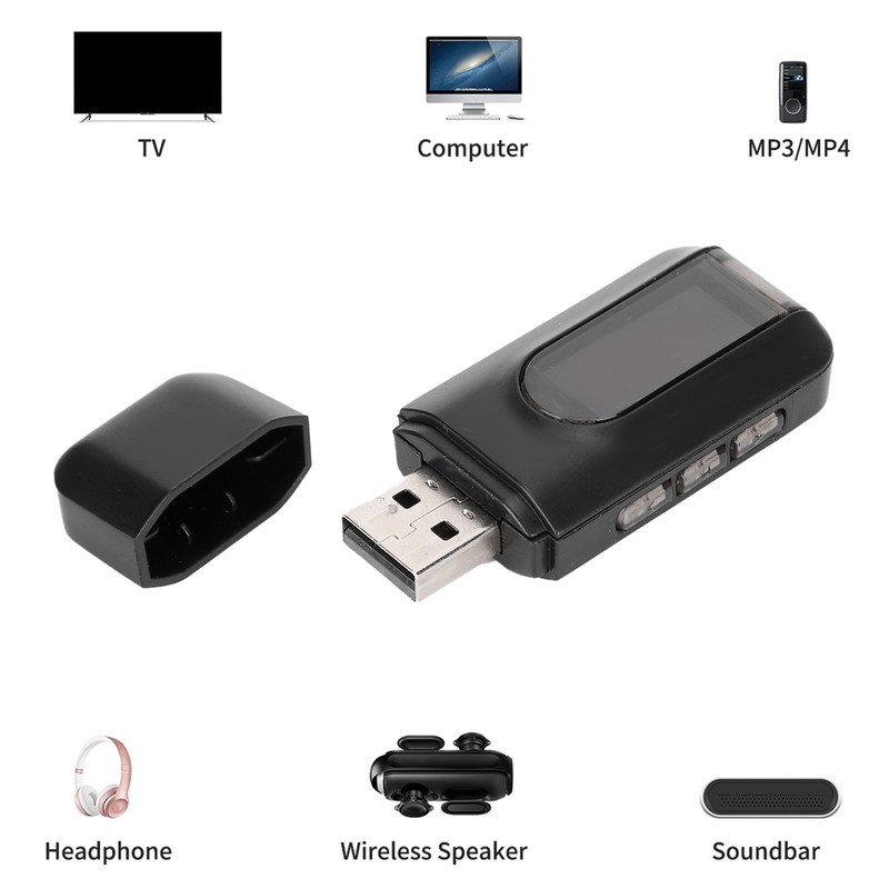 BT‑10 Bluetooth 5.0 Transmitter Receiver 2 in 1 Wireless Audio