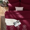 CozyLux Red Comforter Full Size Sets 7 Pieces Burgundy Bedding