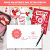 Decorably 8 Pack Foiled Valentine's Day Cards with Envelopes &