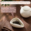 YAFIYGI Coffee Dosing Cup Ceramic Coffee Beans Dosing Cup White