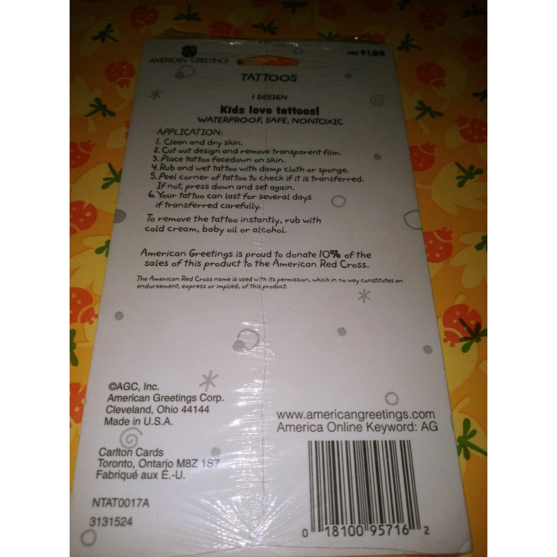 American Greeting tattoos patriotic eagles flags America forever 1 sheet