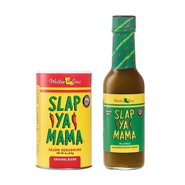 Slap Ya Mama Louisiana Style Variety Pack, Cajun Original Blend Spice Mix 8 Ounce Can and Jalapeno Pepper Hot Sauce 5 Ounce Bottle