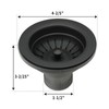 Kitchen Sink Stopper Replacement for 3-1/2 Inch Standard Strainer Drain,