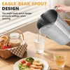 Consfly 160 OZ Stainless Steel Measuring Cup with Lid and