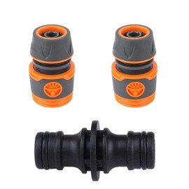 HAFRILY Gardena Hose Coupling Set Hose Connector 1/2 Inch Quick Connection Hose Connection 1/2 Inch for Garden Fittings Quick Change Connection Hose Adapter 3 Pieces
