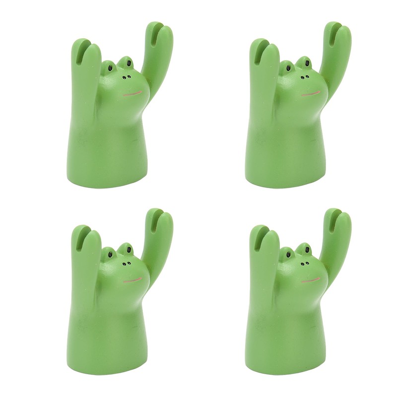 4Pcs Desktop Card Holder Resin Cartoon Animal Shape Cute Message