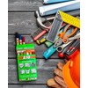 U-Mark Industrial Paint Marker, A10 6-pack Black/Blue/Red/White/Yellow/Orange 10150, Assortment pack,