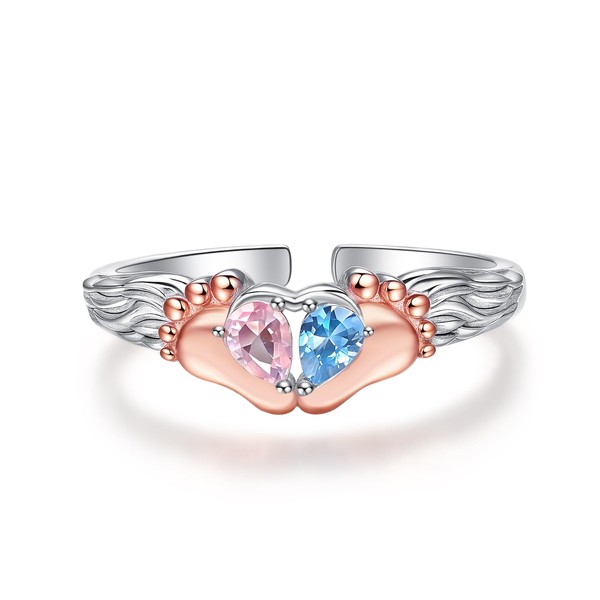 TANGPOET Adjustable Miscarriage Ring Gift for Women Mothers 925 Sterling