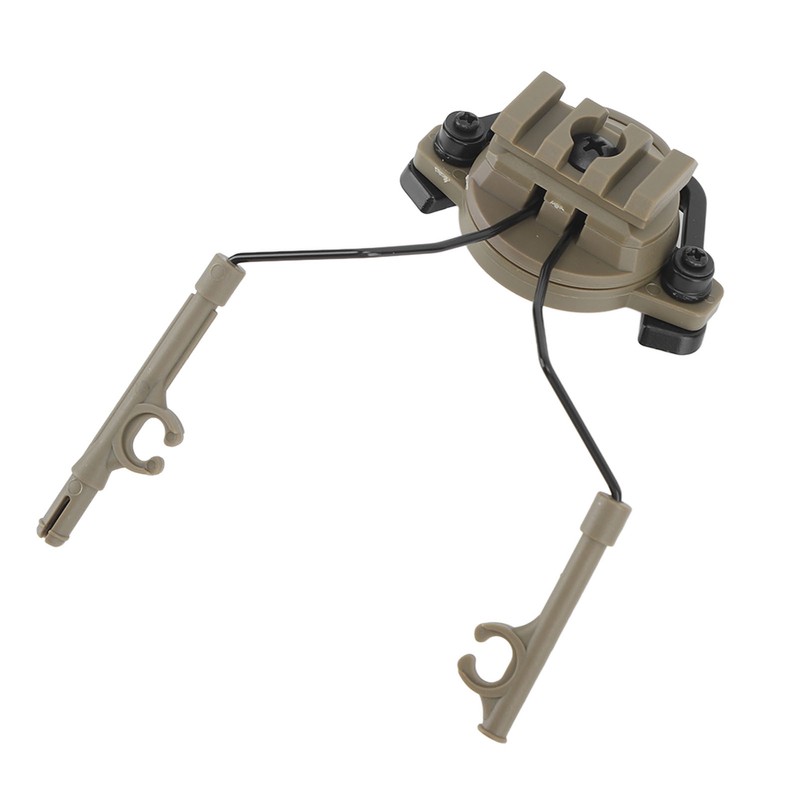2Pcs Suspension Headset Bracket Helmet 19‑21mm Rail Adapter Rotatable Headphones