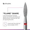 Staleks Pro - Diamond Bit - Flame (Red Ring) I