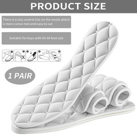 EUYKQNOI einlegesohlen herren akupressur einlegesohlen schuheinlagen weich Memory Foam Einlegesohlen für Damen Herren,Weiche Schuheinlagen Einlagen für Schuhe,Sneaker,Stiefel für Freizeit,Gr.43-44