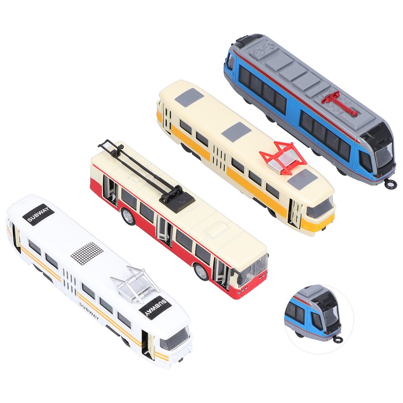 HighSpeed Railway Bus Model PullBack Vehicle Collection Model Toy for