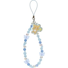 San-x Rilakkuma AB29101 Rilakkuma Sunny Rilakkuma Bead Strap H5.1 x W 2.2 inches (130 x 55 mm)