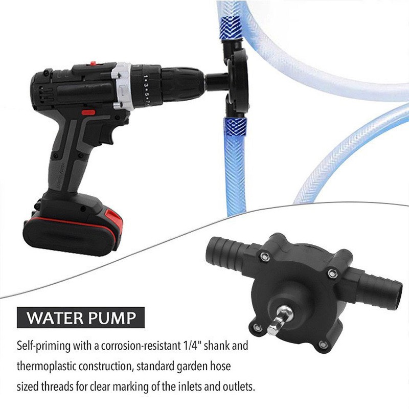 Audio Fan Mini Pump, Electric Drill Driven Pump, Portable, Self-Priming