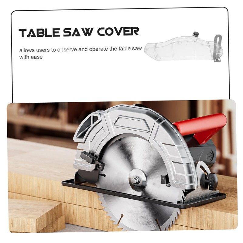 TEHAUX Table Saw Dust Hood Transparent Protective Shield for Woodworking