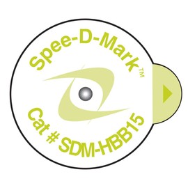 Spee-D-Mark SDM-HBB15 Super-Sticky Mammography Skin Marker Nipple Radiopaque, 1.5 mm Size (Box of 100)