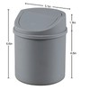 Qskely 2 L bote de basura de escritorio, pequeño bote
