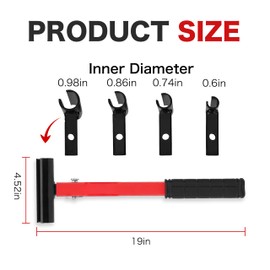 Mkienhy Hinge Gap Adjusting Wrench, Multi-Size Hinge Wrench for Door and Cabinet Alignment Tool, Heavy Duty Gate Hinges, 4 in 1 Door Hinge Adjustment Tool for Residential and Commercial