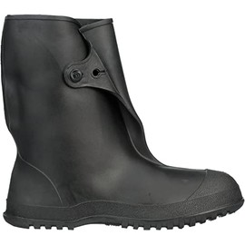 TINGLEY unisex adult 10" Overshoe Rain Boot, Black, 8.5-10 Women 6.5-8 Men US