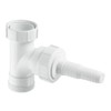 McAlpine V33L Domestic Appliance Swept Tee-1.5" x 0.75", White
