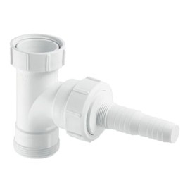 McAlpine V33L Domestic Appliance Swept Tee-1.5" x 0.75", White