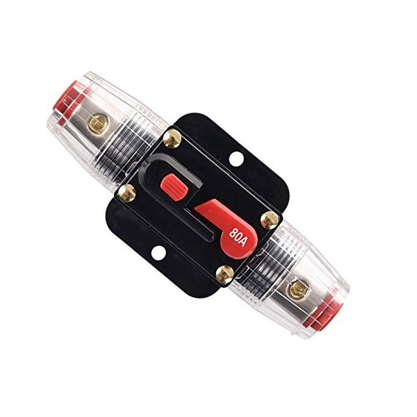 RKURCK RKURCK 80 Amp Circuit Breaker Manual Reset Inline Fuse