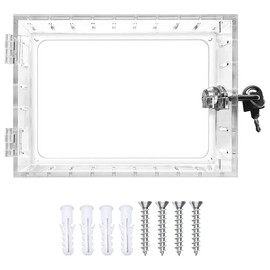 Povxlum Universal Thermostat Lock Box with Key,Clear Thermostat Guard for Thermostat on Wall.5 inch Hx4.72 inch Wx1.65 inch D