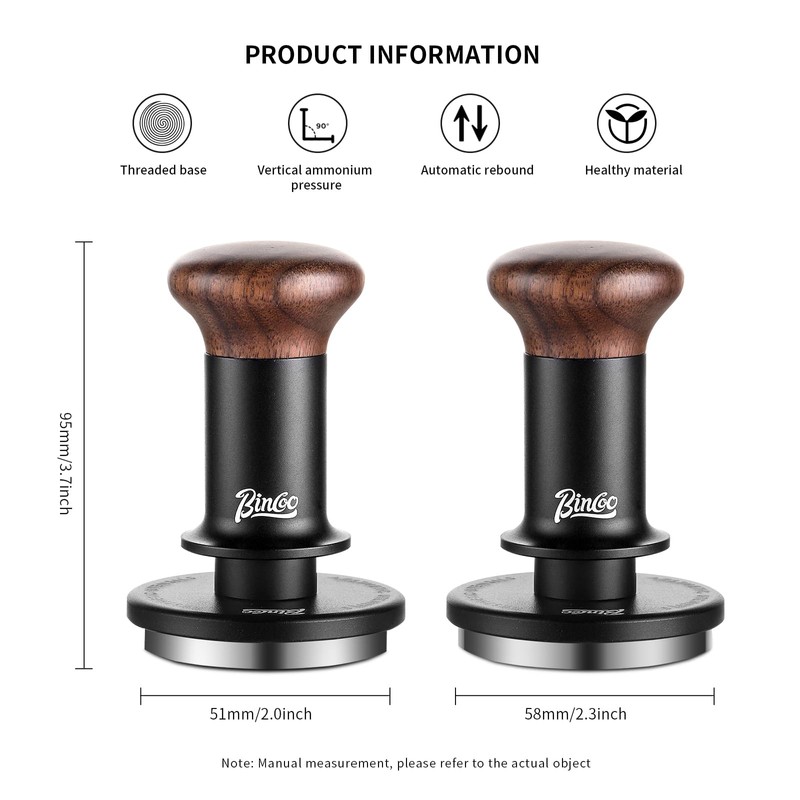 Espresso Tamper 58mm, Spring Loaded Coffee Tamper,Precision Pressure Espresso Tamper