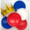 Beautiful Balloons Red White and Blue Royal Paper Plates x
