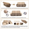 JIVINER 8-Piece Recliner Sofa Covers Stretch Jacquard Couch Covers for
