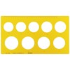 Uchida Template No.116M Circular Ruler with Ink Edge 1-843-0016