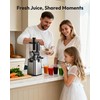 Juicer Machines, EUHOMY 5.8" Wide Feed Chute Cold Press Juicer