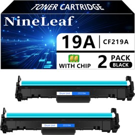 NineLeaf Compatible Drum Replacement for HP CF219A 19A Drum Unit Kit use for Laser Jet Pro M130fw M130nw M130fn M130a M102w M102a Printer (2 Pack,12000 Pages)