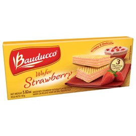 Bauducco Wafer, Strawberry, 5.82 Ounce (Pack of 18)