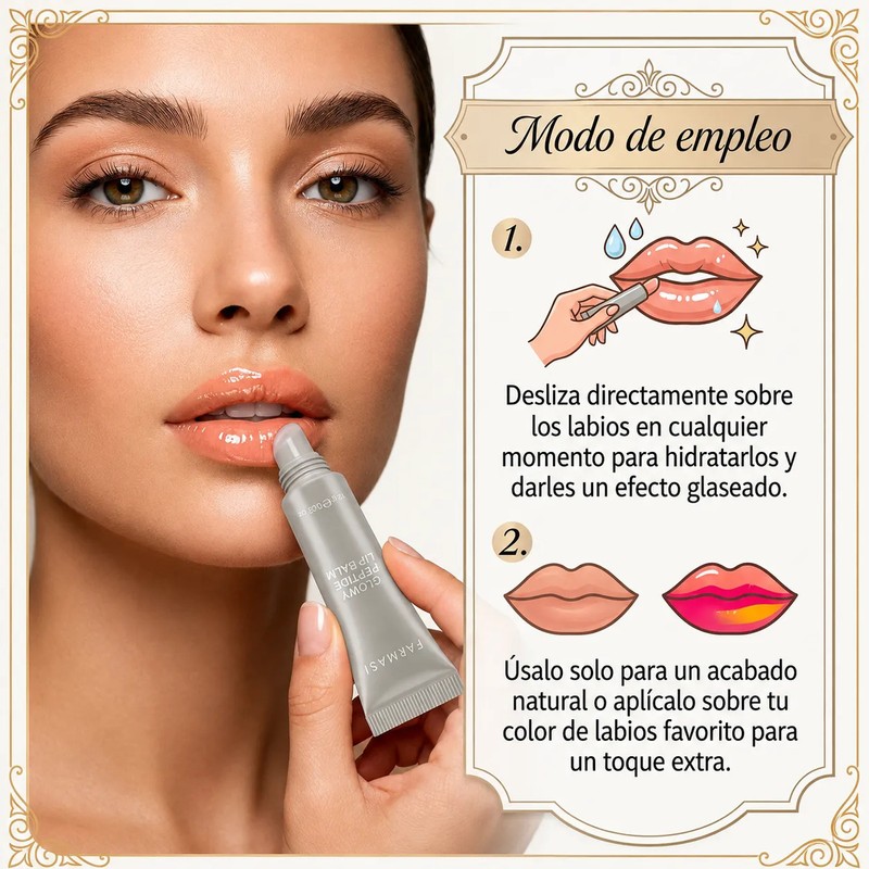 Bálsamo Labial Iluminador Con Péptidos Vainilla 10ml Farmasi