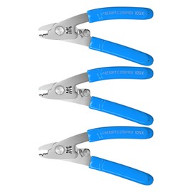 Duogalia Fiber Optic Stripper 3 Port Hole Fiber Optic Stripping Tool with 6" handle - Hex Key Adjustable For Jacket, Buffer, and 125μm-250μm Coating Stripping Tool (3 Pack)