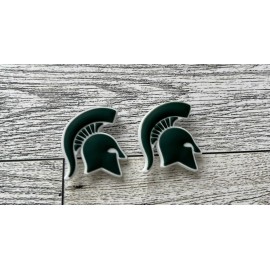 Unbranded Michigan State Spartans SET OF 2 shoe Charm compatible with crocs