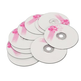 Yunseity CD-R 730MB 52X Recordable Blank Discs, CD R Blank Discs for Data and Music, Storage 175 Songs or 225 Photos (10PCS)