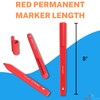 1InTheOffice Red Markers, Permanent Markers Fine Point, Fine Tip Permanent