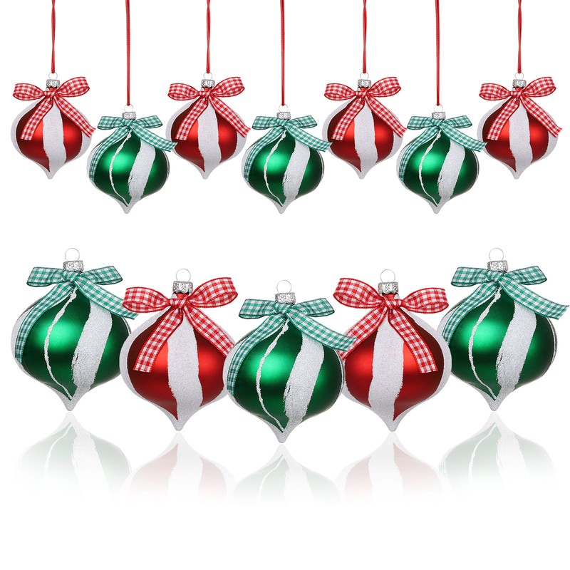 Christmas Water Drops Painted Shaped Pendant Christmas Tree Hanging Ornament