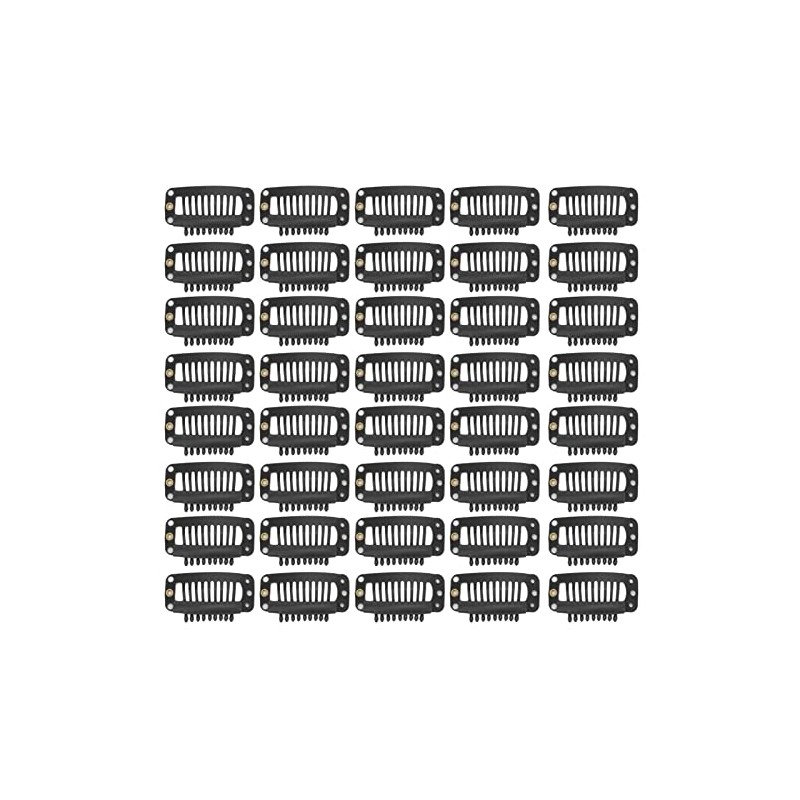 Clips de Peine de Acero Inoxidable Fijación Peluca 40 Piezas