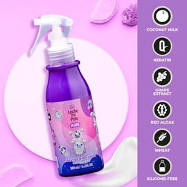 Leche Pal Pelo Kids - Detangler Spray Leave-In Conditioner - Gentle Haircare with Natural Ingredients - Controls Frizz - 8.4 oz