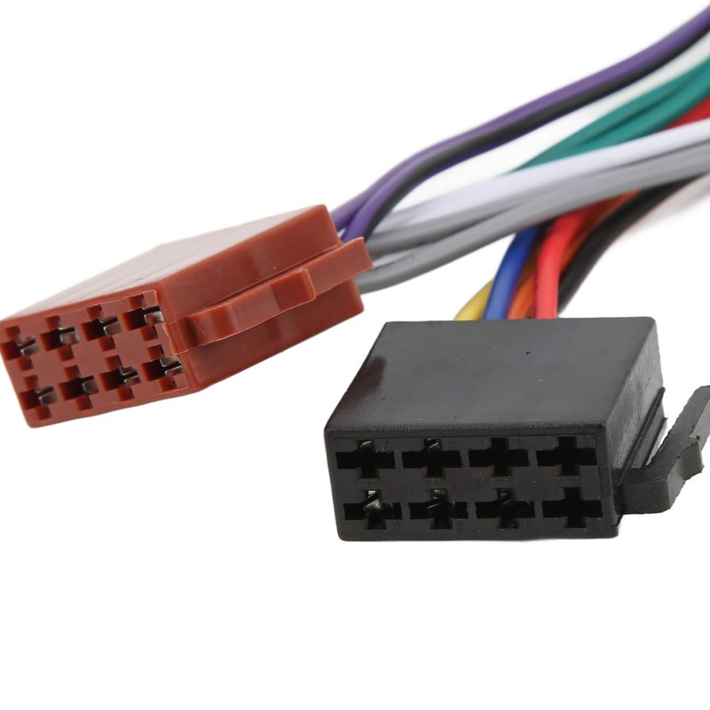 CD Player Connector, Flexible Radio ISO Wiring Harness Plastic Replacement