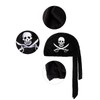 COSAVOROCK Men's Pirate Hat Adult Black Costume Cap