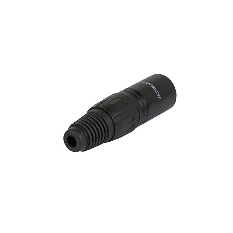 Monoprice 5-Pin Male DMX Connector - Black, Anodized Aluminum With