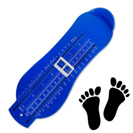 NICECONE Kids Shoe Measuring Device for Children, UK Size Shoe Feet Ruler Sizer Infants Toddlers Gauge Foot Ruler Foot Length Sizer, UK Size 5.5-23cm, 0-12 Years Old (Blue)
