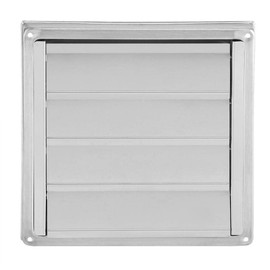 Vents - 100mm Stainless Steel Air Vent Square Tumble Dryer Extractor Wall Air Vent Exhaust Cover Outlet