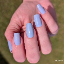 Color Street Nail Polish Strips APRIL SHOWERS (FMF039) FROST Periwinkle glitter