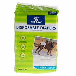 Top Paw Disposable Dog Diapers - 12 Pack - X Large