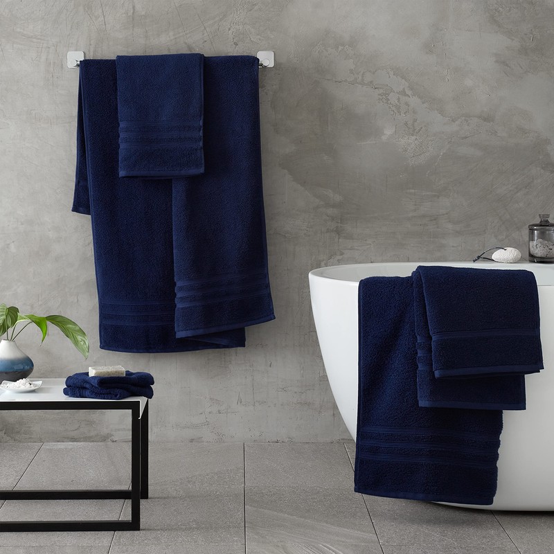 Catherine Lansfield Zero Twist 50x85cm Hand Towel Navy